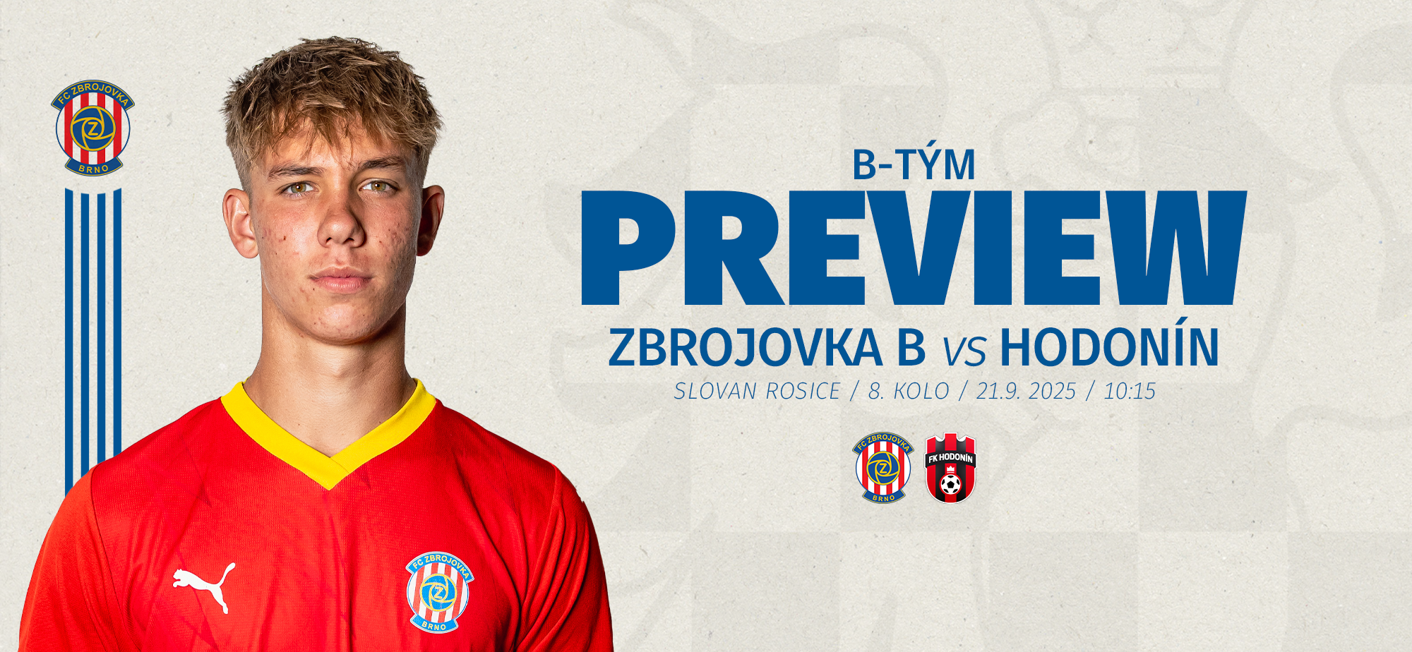 PREVIEW: Rezerva Zbrojovky se v ned�li pokus� zastavit rozjet� Hodon�n