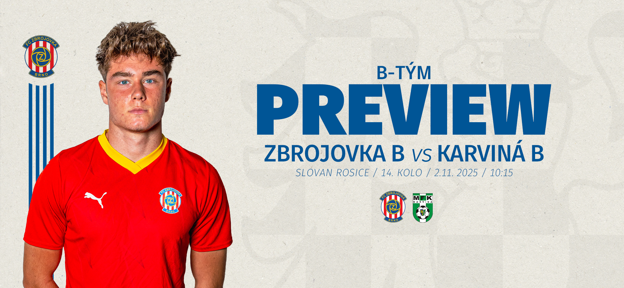 PREVIEW: Posledn� dom�c� z�pas podzimu! Rezerva Zbrojovky vyzve b��ko Karvin�