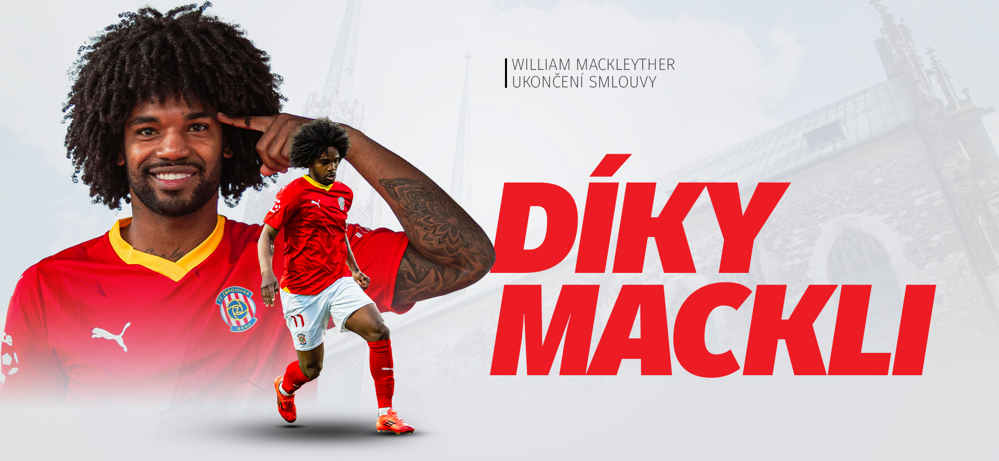 Z�lo�n�k William Mackleyther odch�z� ze Zbrojovky