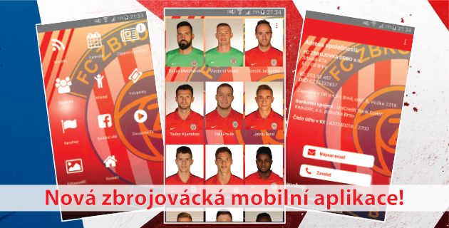 Bu�te Zbrojovce bl� s novou mobiln� aplikac�!