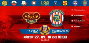 Na Duklu! Zbrojovku �ek� v p�edehr�vce 26. kola bitva na Julisce