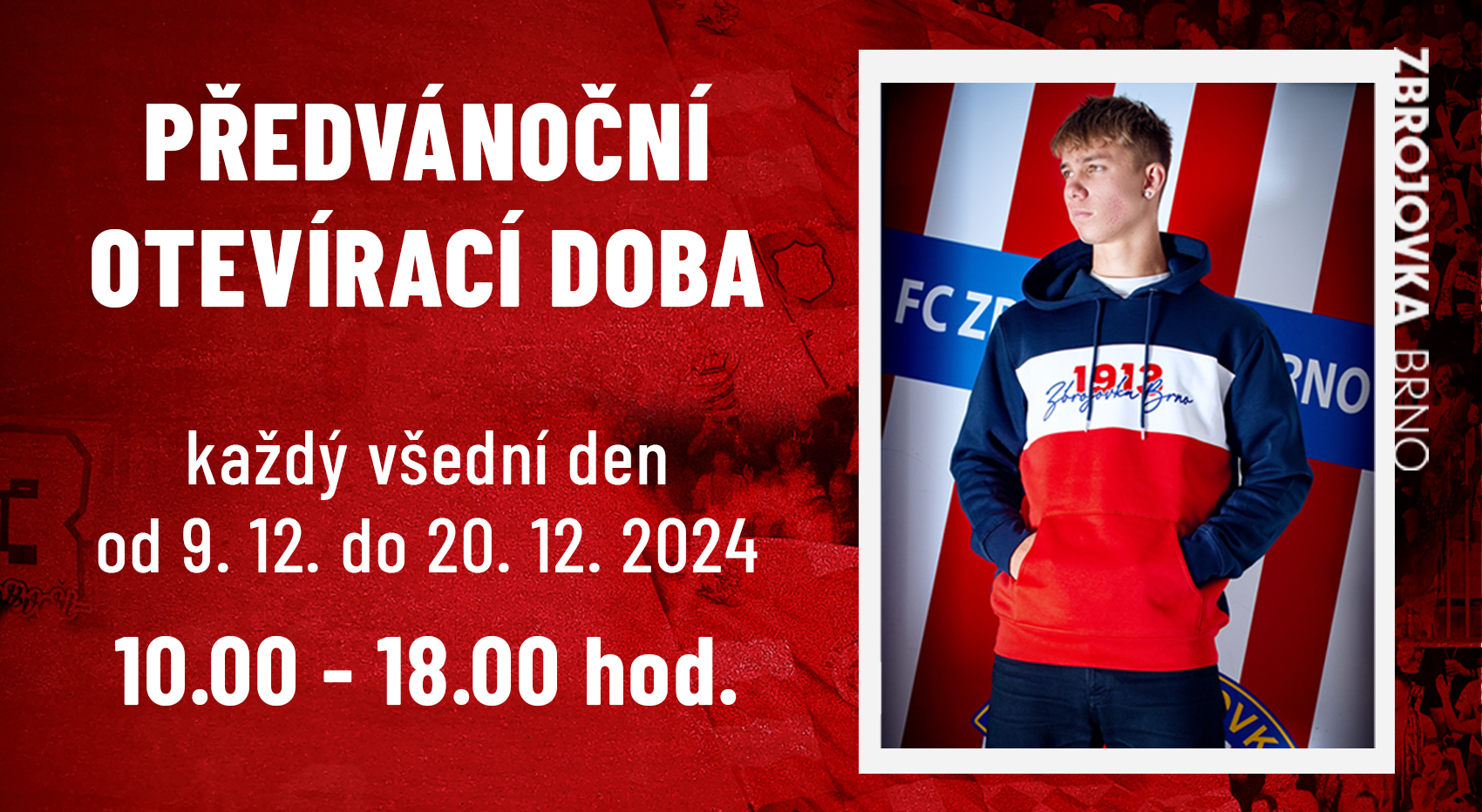 Novinky ve fanshopu a p�edv�no�n� otev�rac� doba!