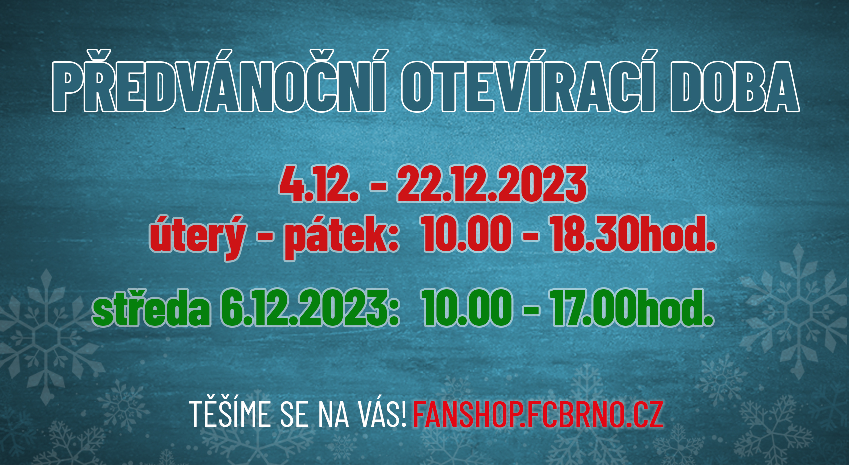 V�no�n� re�im zbrojov�ck�ho Fanshopu